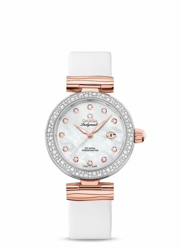 Omega LadyMatic Co-Axial 34 Stainless Steel / Sedna Gold / Diamond / MOP 425.27.34.20.55.004 (42527342055004)